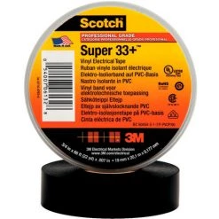 Ruban Électricien Vinyle Scotch® Super 33+ 3M™ 19mm X 20m 3M-7000042541 Noir - Noir -3M Soldes Magasin 7241470 2