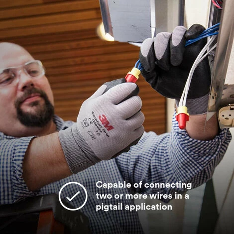 Connecteurs De Fils à Ressort Scotchlok™ T/Y 1-5mm² 3M™ (9 Un) 3M-7010233168-GS Gris - Gris 7 Connecteurs De Fils à Ressort Scotchlok™ T/Y 1-5mm² 3M™ (9 Un) 3M-7010233168-GS Gris - Gris – Image 5