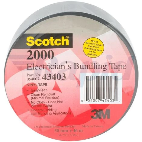 Ruban Adhésif Américain Scotch® 2000 3M™ PVC 50mm X 46m CNT-7000076790 Gris - Gris 4 Ruban Adhésif Américain Scotch® 2000 3M™ PVC 50mm X 46m CNT-7000076790 Gris - Gris – Image 2