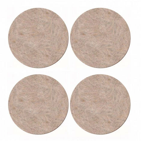 Patins Adhésifs En Feutre Beige Ø50mm (x4) 3M 4 Patins Adhésifs En Feutre Beige Ø50mm (x4) 3M – Image 2